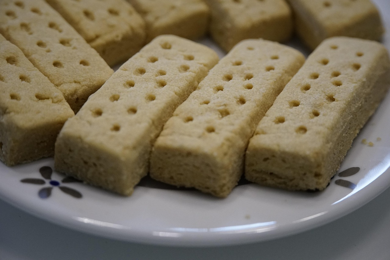 Short bread cookies from: https://pixabay.com/photos/shortbread-cookies-pastry-food-6988077/